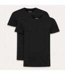 Q1905 Heren T-shirt 2-Pack Oolde - Zwart/Zwart