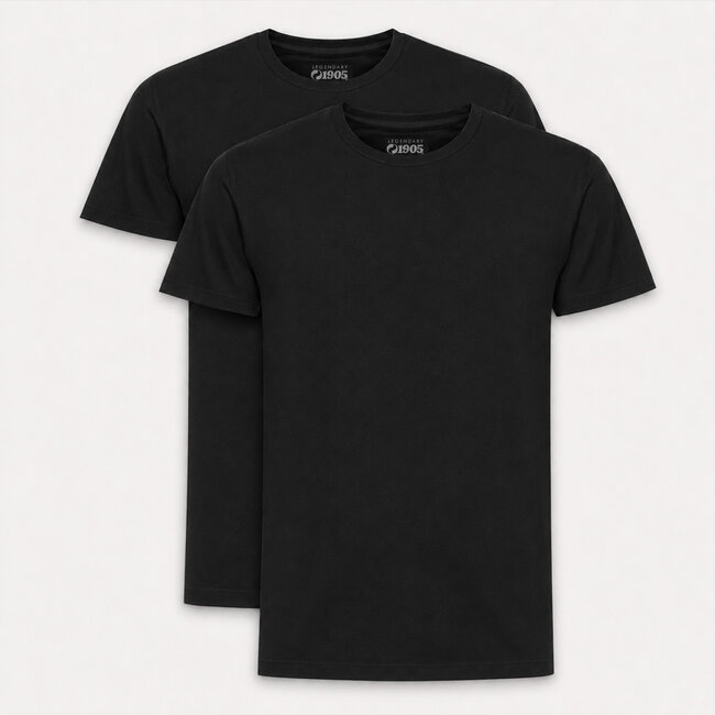 Q1905 Men's T-shirt 2-Pack Oolde - Black/Black