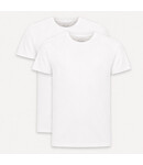 Q1905 Heren T-shirt 2-Pack Oolde - Wit/ Wit