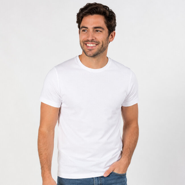Heren T-shirt 2-Pack Oolde - Wit/ Wit