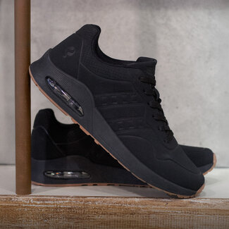 Q1905 Heren Sneaker Hank - Zwart/Zwart