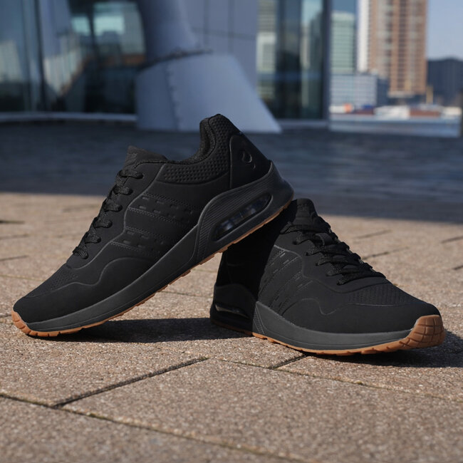 Heren Sneaker Hank - Zwart/Zwart