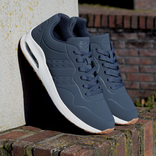 Men's Hank Sneakers - Mid Blue/White