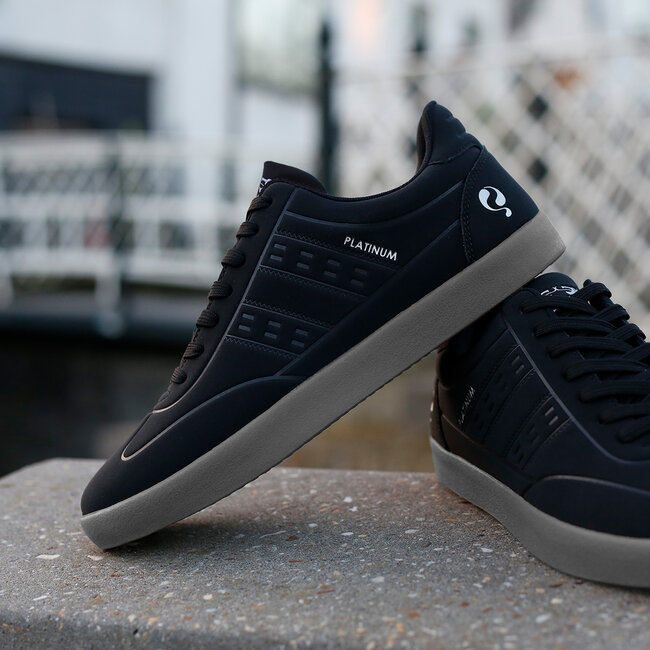 Heren Sneaker Platinum One - Zwart/Antraciet