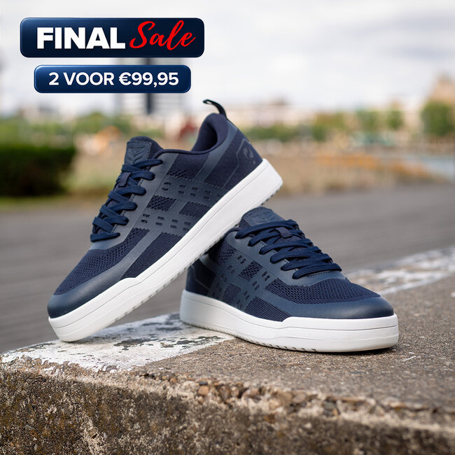 Q1905 Heren Sneaker Marken - Donkerblauw/ Wit