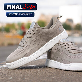 Q1905 Heren Sneaker Marken - Taupe/ Wit Q1905 Heren Sneaker Marken - Taupe/ Wit