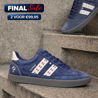 Q1905 Heren Sneaker Platinum - Blauw/OffWhite/Grijs