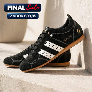 Q1905 Heren Sneaker Typhoon SP - Zwart/ Wit/ Gum