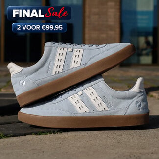 Q1905 Heren Sneaker Platinum - Ochtendblauw/OffWhite