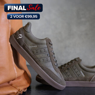 Q1905 Heren Sneaker Platinum - Legergroen