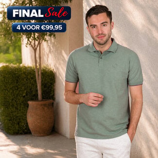Q1905 Men's Polo Toldijk – Light Green Melange