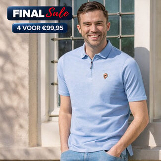 Q1905 Men's Polo Zuidland - Mist Blue Melange
