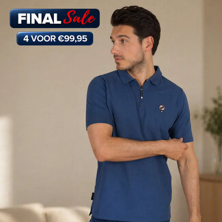 Q1905 Heren Polo Zuidland –  Marineblauw