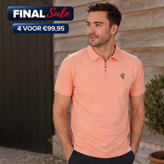 Q1905 Heren Polo Zuidland – Lichtoranje Melange