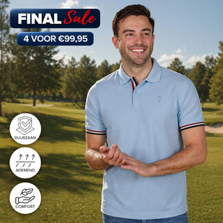 Q1905 Heren Polo Matchplay - Lichtblauw