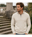 Q1905 Men's Sweater Ruurlo - Light Taupe Melange