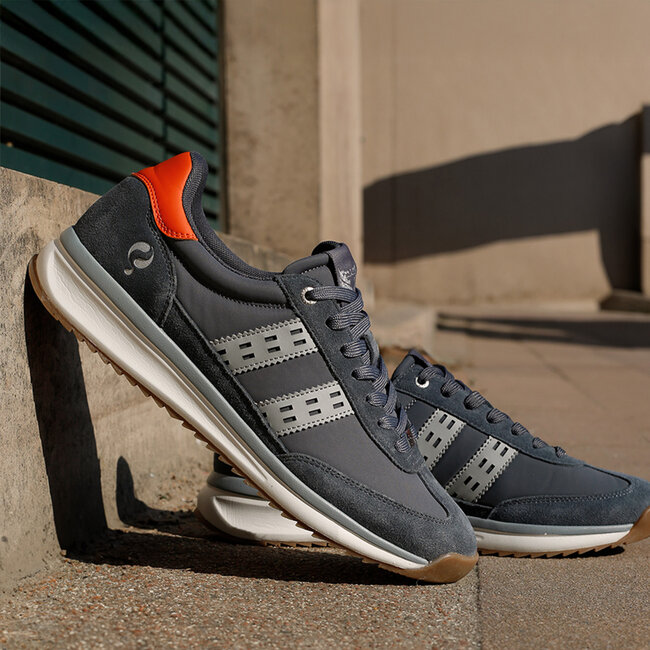 Heren Sneaker Boston Pro - Antraciet/ Grijs/ Oranje