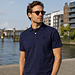 Q1905 Men's Polo Willemstad - Dark Blue Melange
