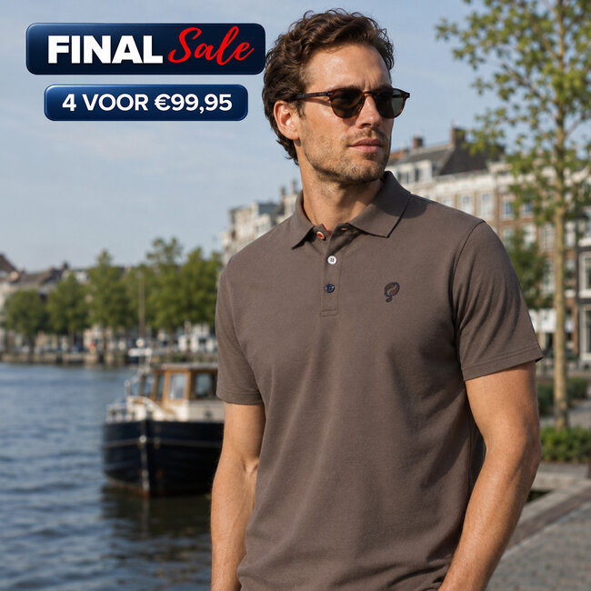 Q1905 Men's Polo Willemstad - Dark Brown