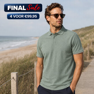 Q1905 Men's Polo Toldijk – Light Green Melange