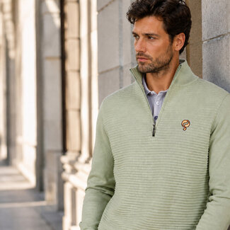 Q1905 Men's Sweater Woudrichem - Lindegroen