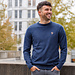 Q1905 Men's Sweater Felland - Jeans Blue Melange