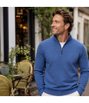 Q1905 Men's Sweater Kralingen - Denim Blue Melange