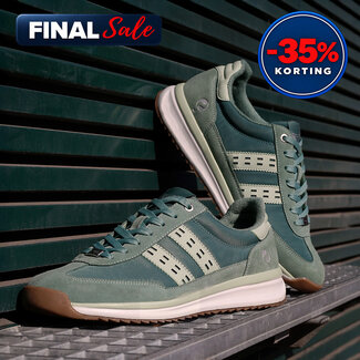 Q1905 Men's Boston Pro Sneaker - Light Green/ Dark Green