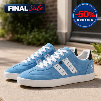 Q1905 Heren Sneaker Platinum - Lichtblauw/Wit