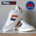 Q1905 Heren Sneaker Platinum - Wit/Donkerblauw/Oranje