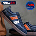 Q1905 Heren Sneaker Platinum - Donkerblauw/Oranje/Wit