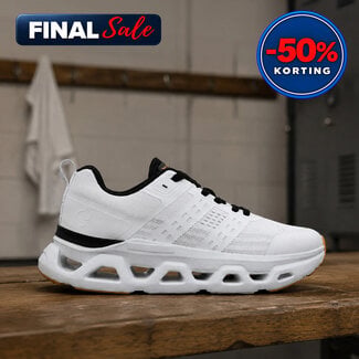Q1905 Heren Sneaker Holten - Wit/ Zwart/ Oranje
