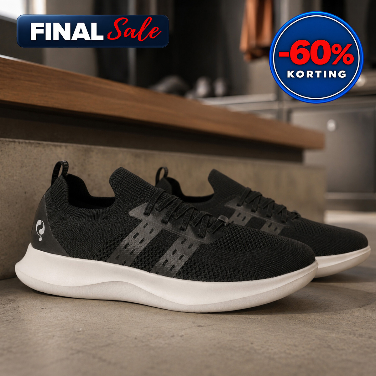 Heren Sneaker Nuenen | Zwart