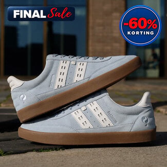 Q1905 Heren Sneaker Platinum - Ochtendblauw/OffWhite