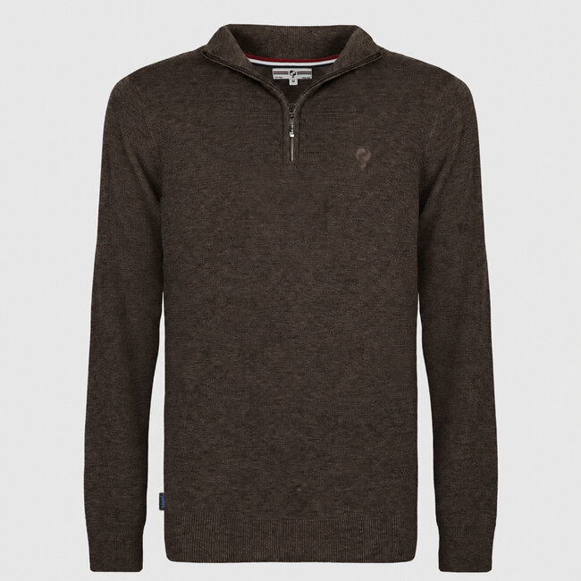 Men's Sweater Kralingen - Dark Brown Melange