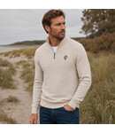 Q1905 Men's Sweater Woudrichem - Light Taupe Melange