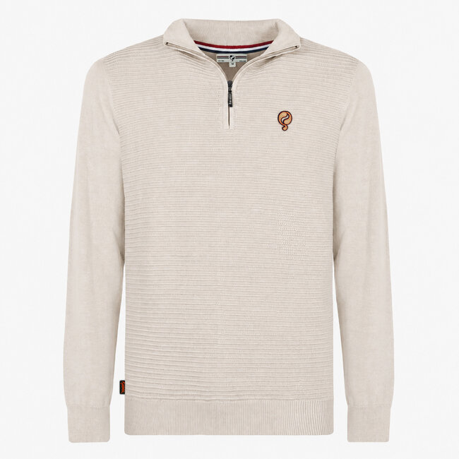 Men's Sweater Woudrichem - Light Taupe Melange