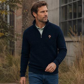 Q1905 Men's Sweater Woudrichem - Dark Blue