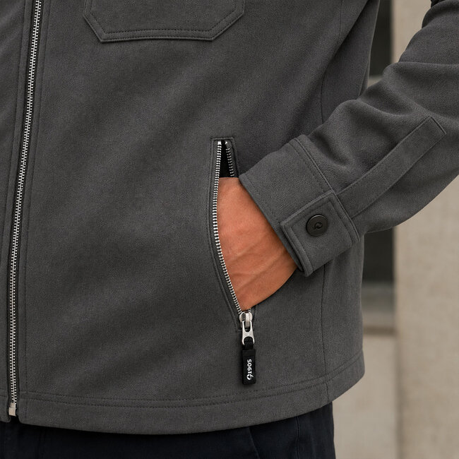 Heren Overshirt Ruinen - Antraciet