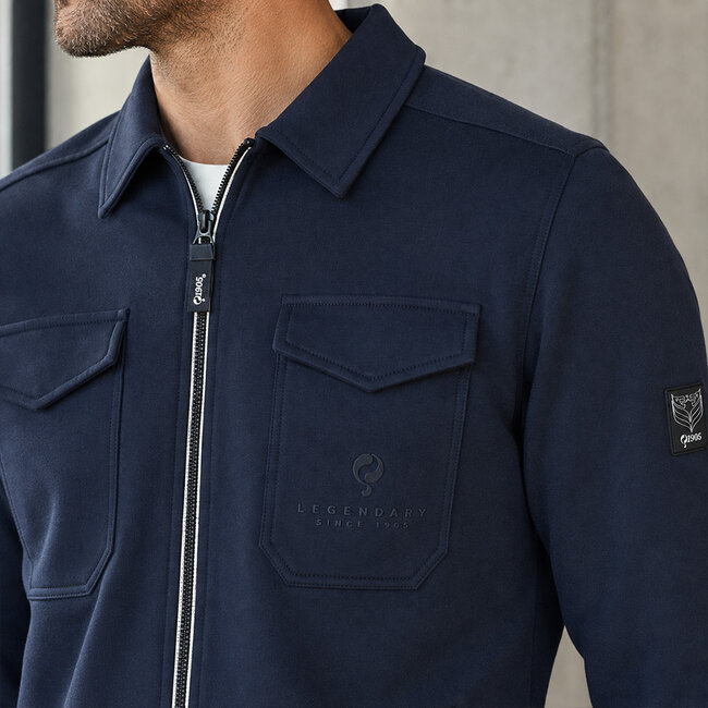 Heren Overshirt Ruinen - Nachtblauw