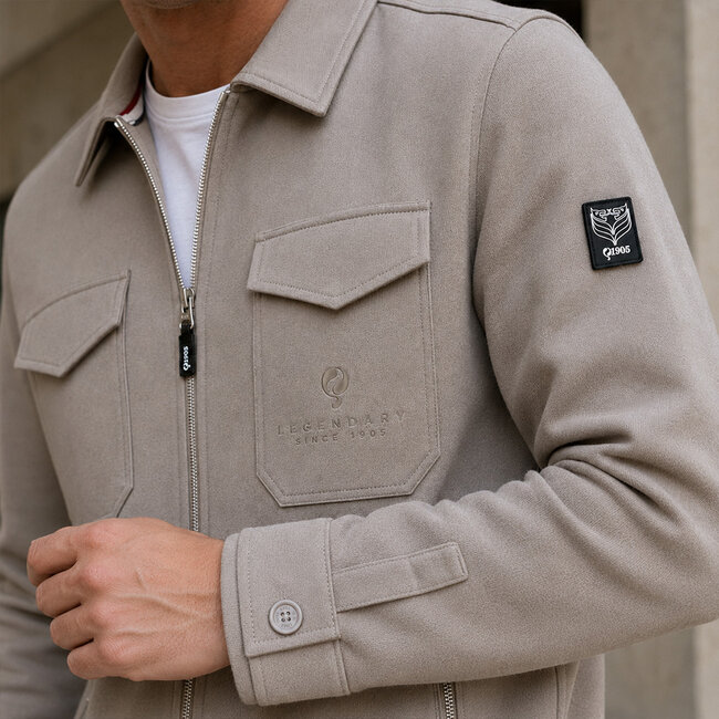 Heren Overshirt Ruinen - Middentaupe