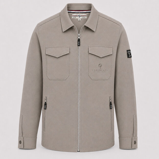 Heren Overshirt Ruinen - Middentaupe