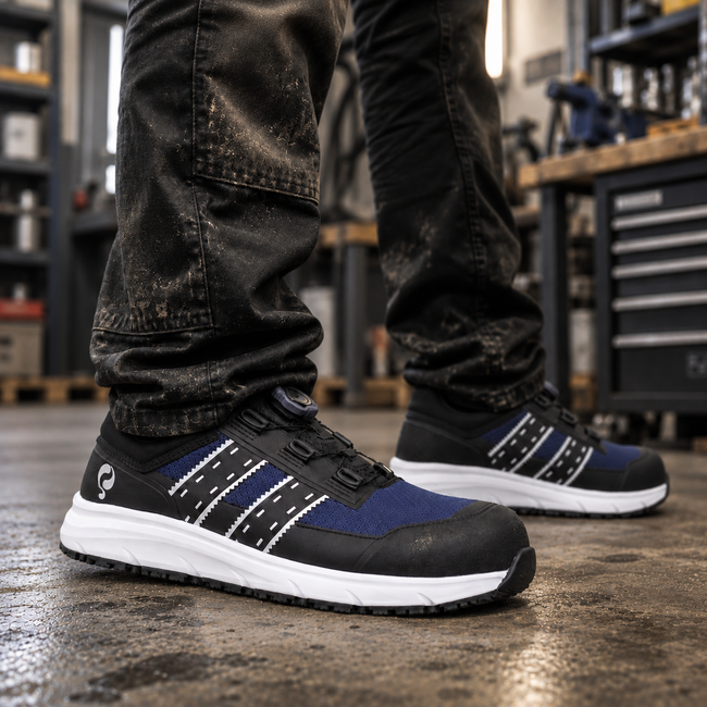 Q1905 Sport Go Low Work Shoe - Blue/ Black