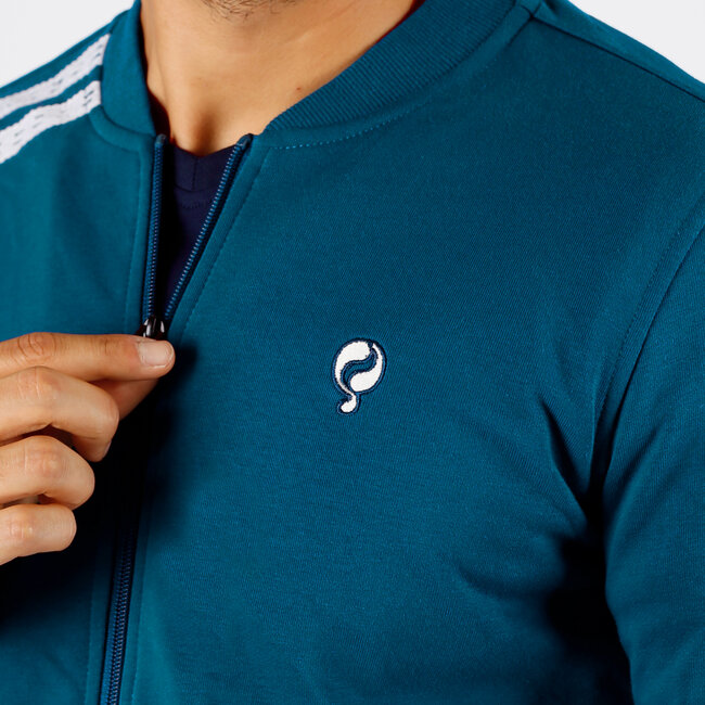 Men's Cardigan Tirns - Deep Blue