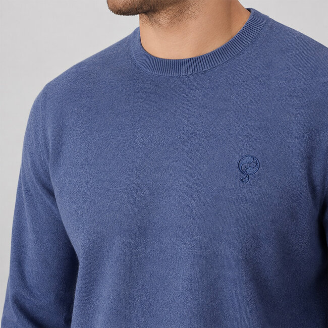 Heren Trui Maarn - Blauw Melange