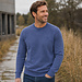 Q1905 Heren Trui Maarn - Blauw Melange