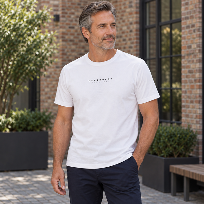 Q1905 Men's T-Shirt Exloo - White