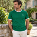 Q1905 Men's T-Shirt Captain - Bright Green/White