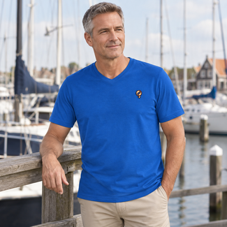 Q1905 Heren T-Shirt Maasdam - Koningsblauw