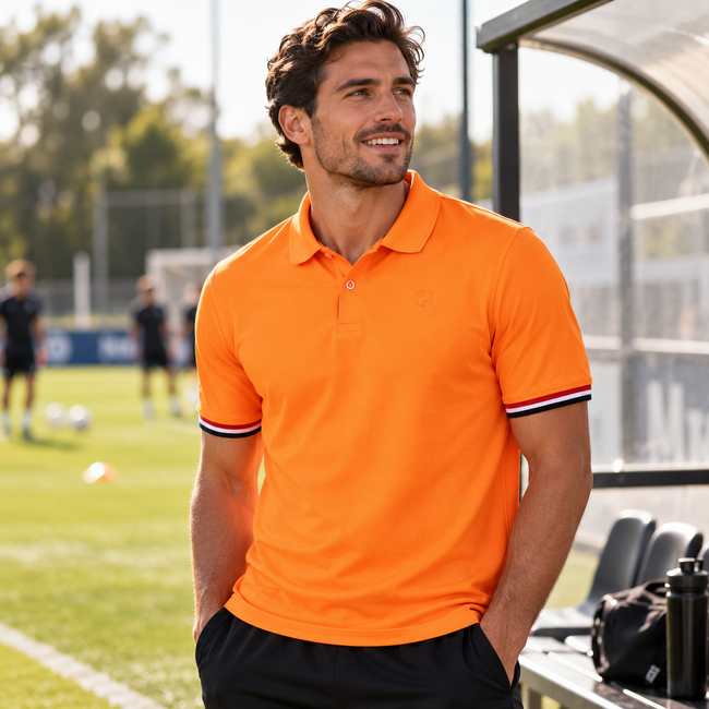 Q1905 Men's Polo Matchplay - Fresh Orange
